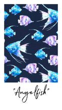 Load image into Gallery viewer, Dog Bandana: &quot;Angelfish&quot; (Tie on &amp; Over the Collar)
